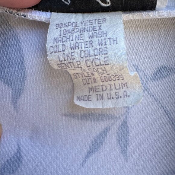 Carolyn Strauss Collection Womens Floral Print 3/4 Sleeve Button-Up Blouse M - Picture 3 of 7